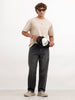 Loose Fit Faded Denim Jeans | Grey
