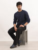 Solid Regular Fit Ragland Sleeve Sweatshirt | Blue
