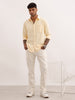 Regular Fit Solid Full Sleeve Shirt | Yellow | WWSH0862MAZ
