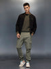 Men's straight fit trouser with cargo pockets | Olive