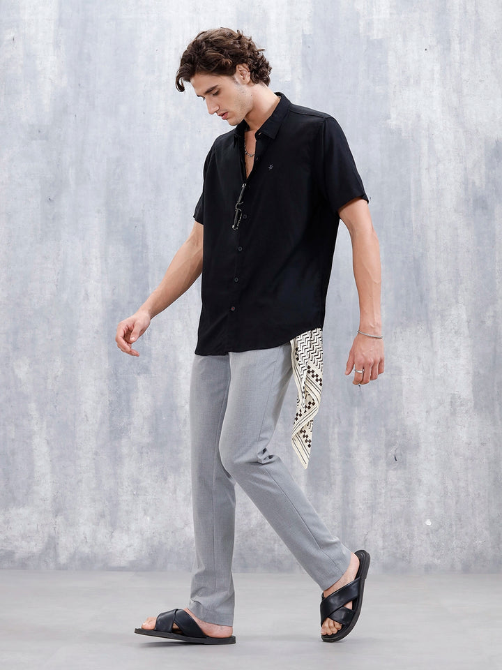 Men's Causla Slim Fit Trousers | Grey