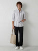 Regular Fit Striped Shirt | White