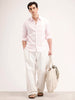 Slim Fit Checkered Shirt | Pink