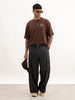 Oversized Back Puffer Printed T-Shirt | Brown