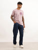 Slim Fit Placement Puffer Printed T-Shirt | Pink