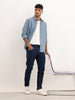 Solid Slim Crop Fit Denim Jeans | Dark Blue