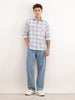 Regular Fit Full Sleeve Checkered Shirt | White | WWSH0713MAZ