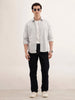 Regular Fit AOP Full Sleeved Shirt | Grey