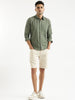 Verdant Stripe Pattern Shirt