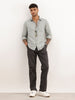 Solid Regular Fit Full Sleeve Shirt | Grey | WWSH9190F