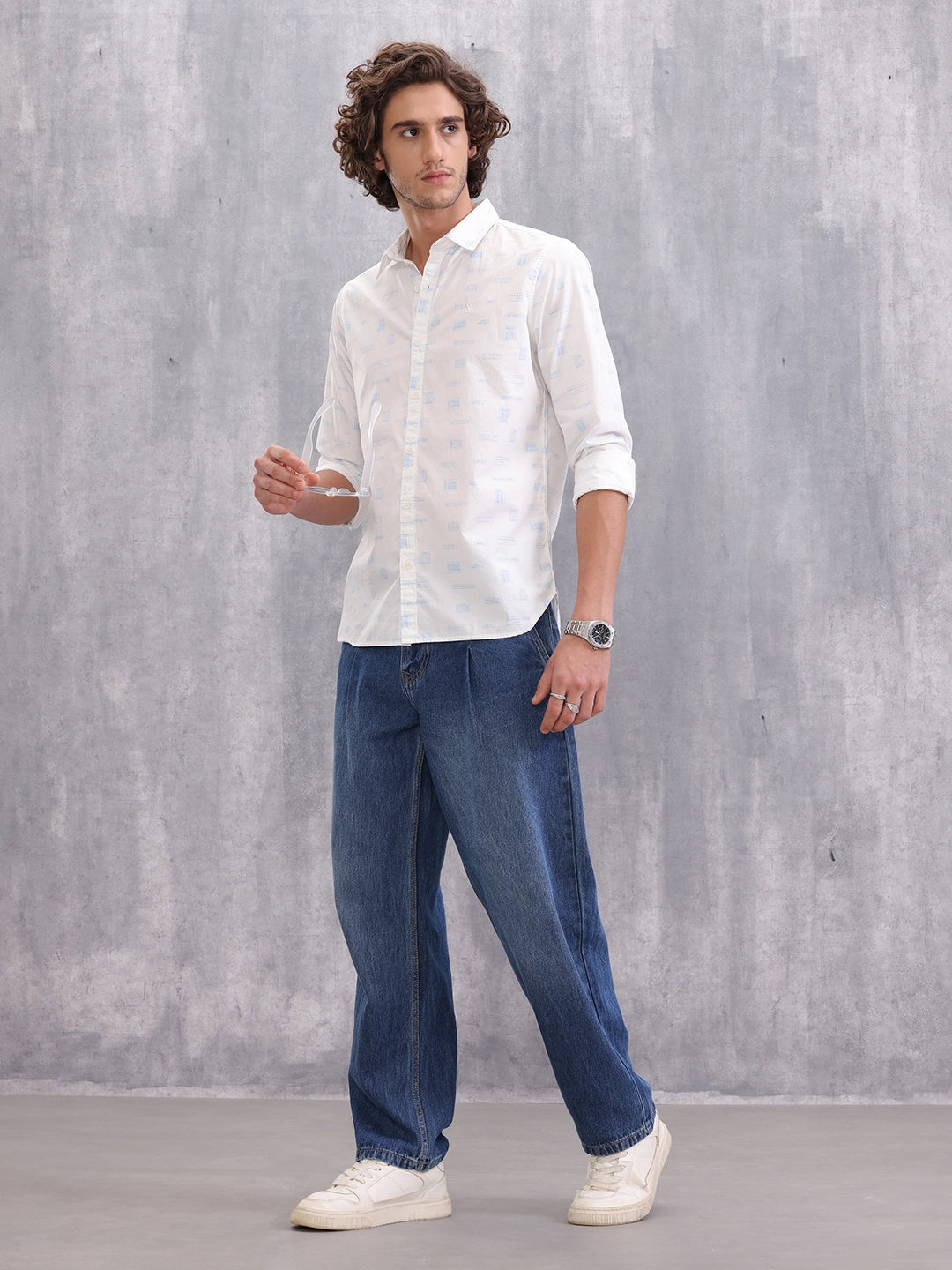 Graphic Aop Shirt | White