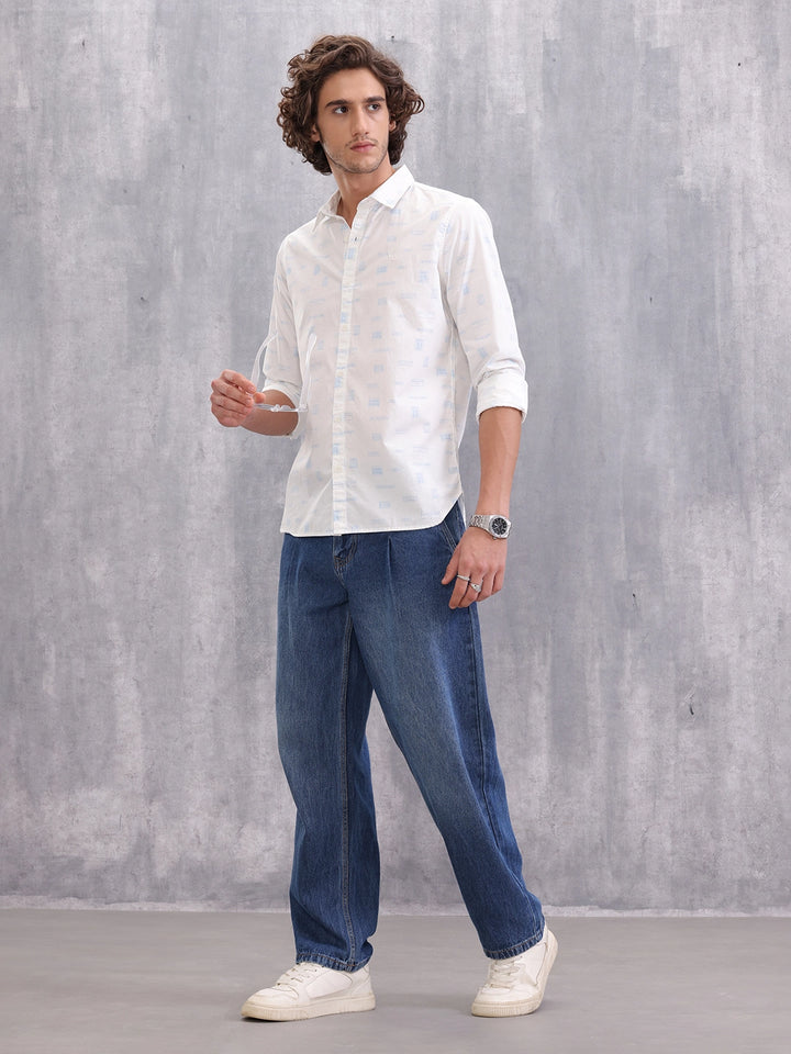 Graphic Aop Shirt | White