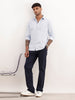 Regular Fit Solid Full Sleeve Shirt | Navy Blue | WWSH0863MAZ