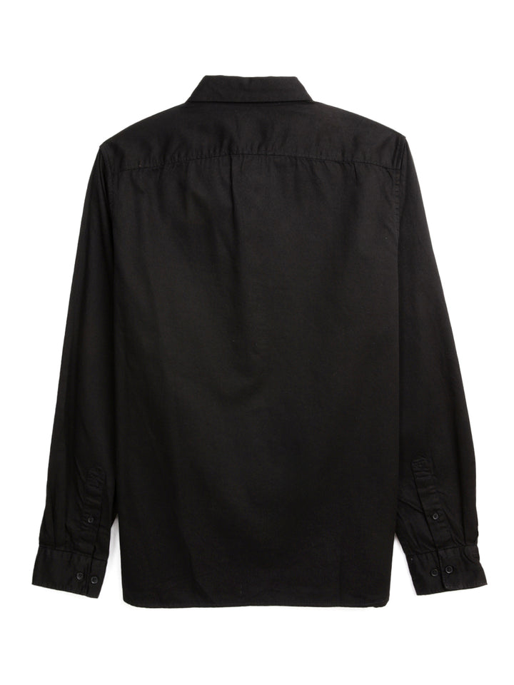 Classic Black Barcode Printed Shirt