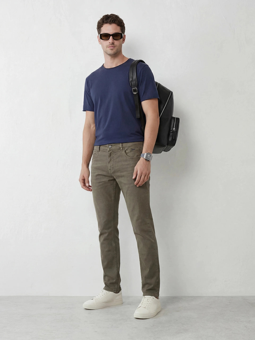 Classic Slim Fit Denim Jeans | Olive