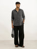 Classic Slim Fit AOP Shirt | Black