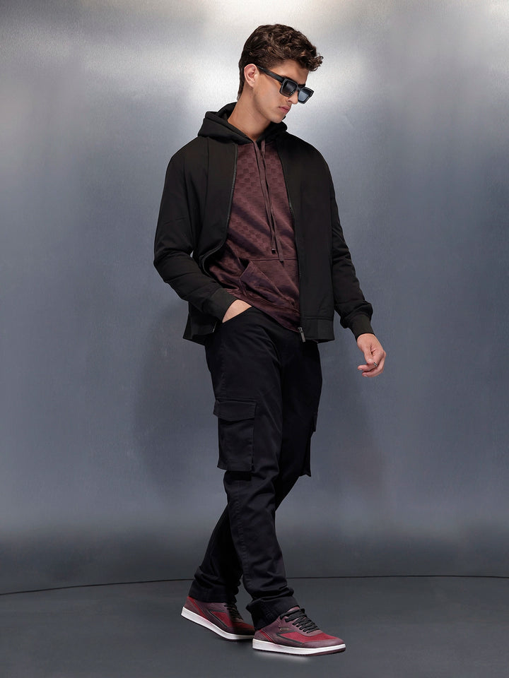 Straight fit cargotrouser | Black