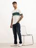 Slim Fit Placement Printed Polo T-Shirt | Beige