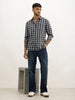 Classic Slim Fit Checkered Shirt | Grey