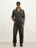 Solid Slim Fit Full Sleeve Shirt | Grey