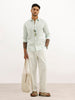 Solid Slim Fit Full Sleeve Shirt | Light Green