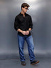 Men's Casual Slim Fit Shirt  | Black