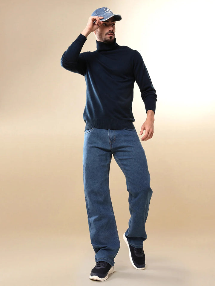 Prime Navy Turtle Neck Sweater