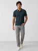 Slim Fit Tipping Collar Polo T-Shirt | Dark Blue