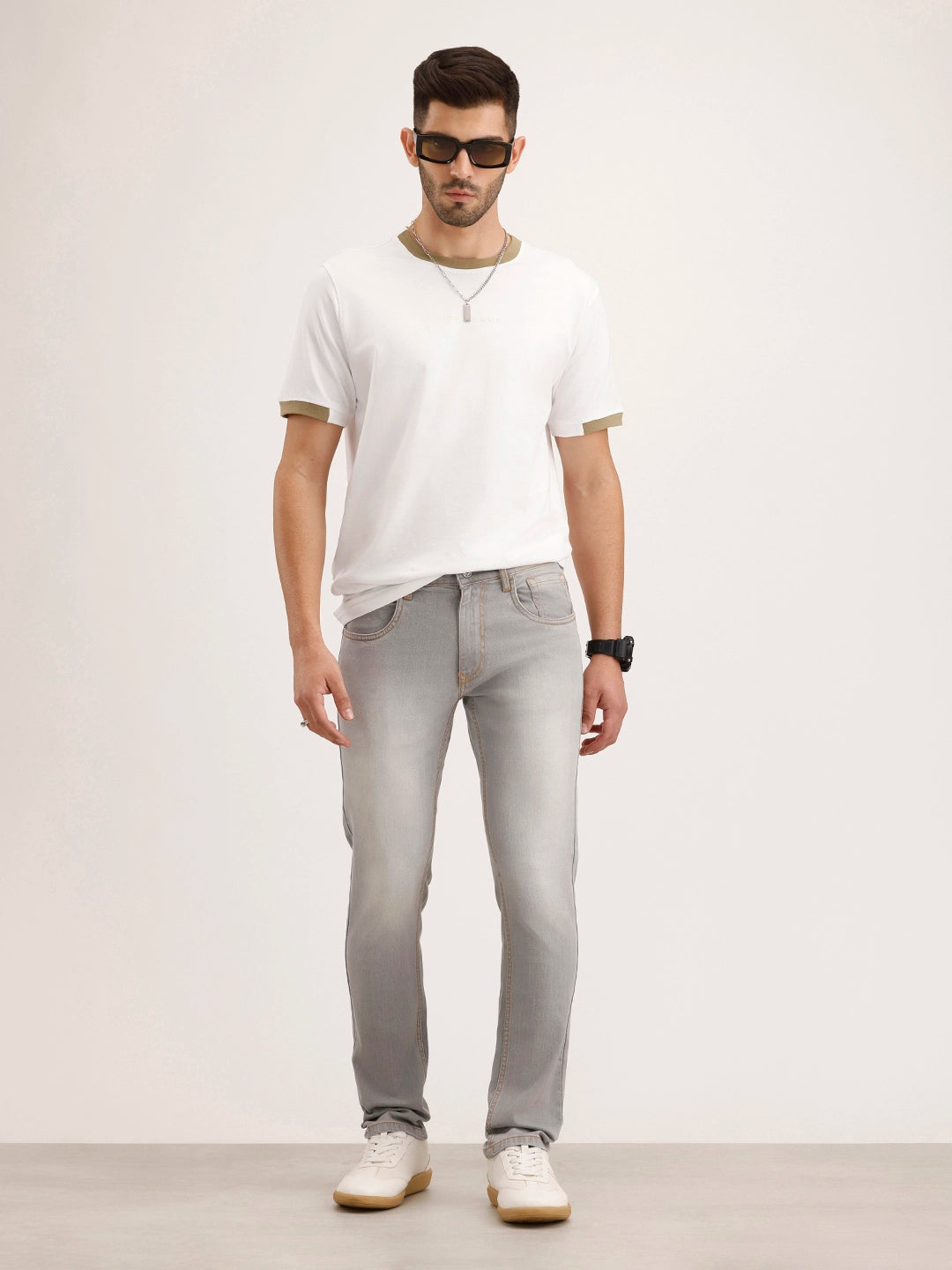 Slim Fit Denim Jeans | Grey