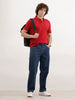 Solid Slim Fit Polo T-Shirt | Red