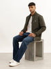 Classic Regular Fit Puffer Jacket | Green