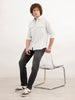 Slim Fit Double Pocket Shirt | White