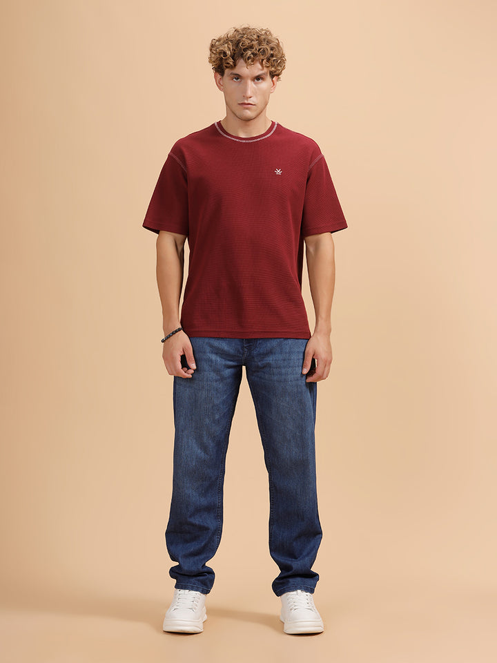 Heavy Fade Anti Fit Jeans | Dark Blue