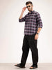 Solid Patch Denim Trousers | Black