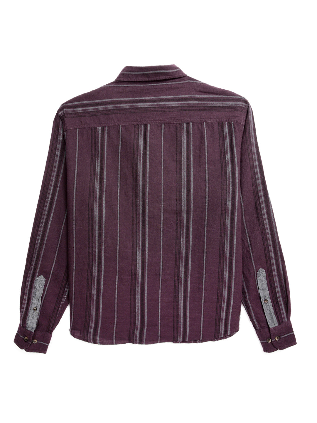 Elite Purple Full Sleeve Striped Shirt