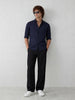 Solid Slim Fit Full Sleeve Shirt | Navy Blue