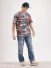 Classic Oversized AOP T-Shirt  | Navy Blue