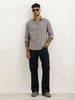 Solid Regular Fit Full Sleeve Shirt | Grey
