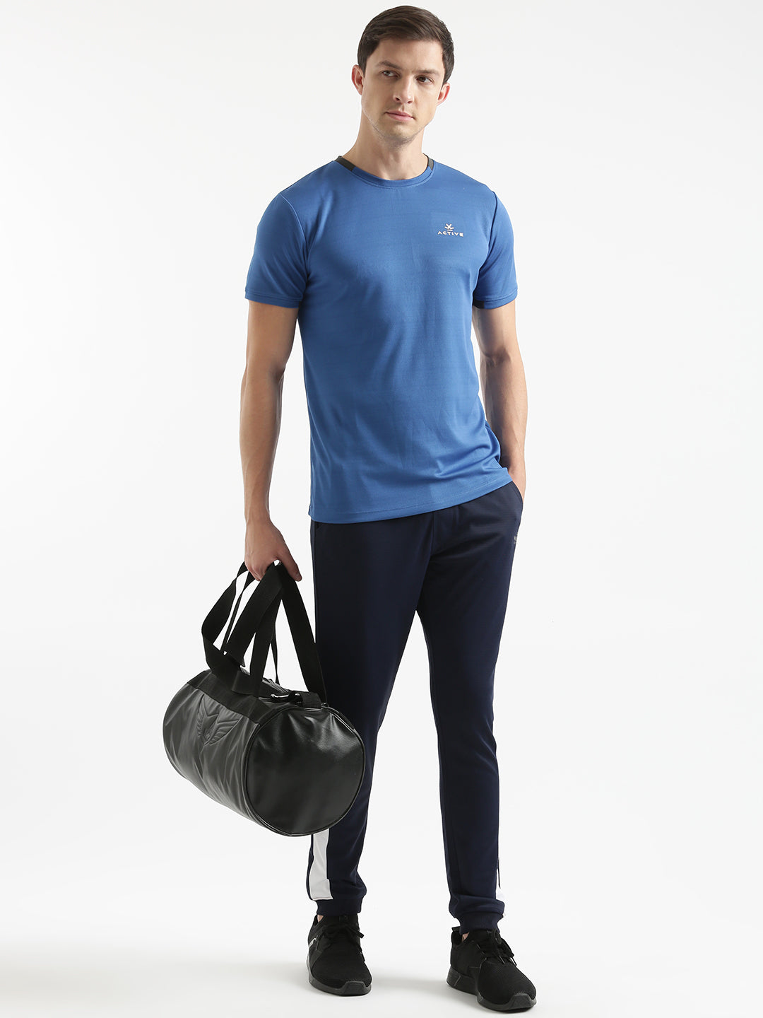 Solid Slim Fit Active T-Shirt