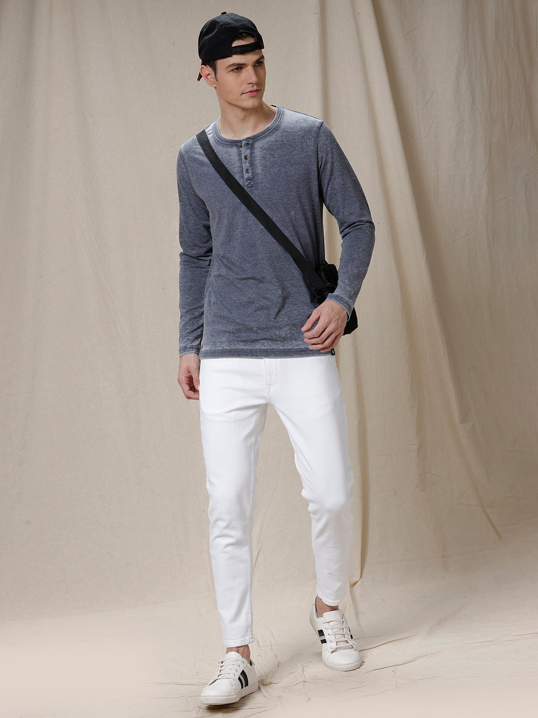 Washed Classic Henley T-Shirt