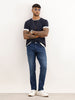 Slim Fit Washed Denim Jeans | Black