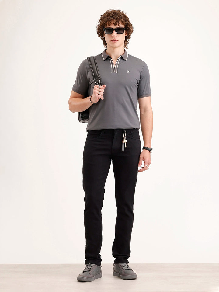 Slim Fit Denim Jeans | Black