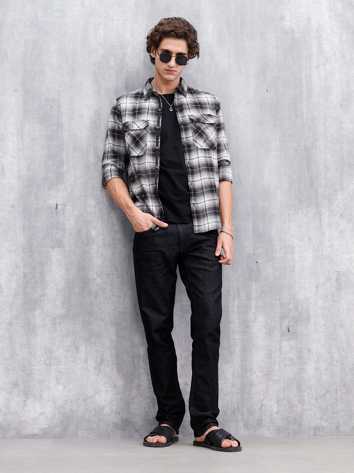 Casual Men Slim Fit Jeans | Black