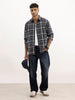Comfort Fit Full Sleeve Checkered Shirt | Blue | WSH01FSCM7126W