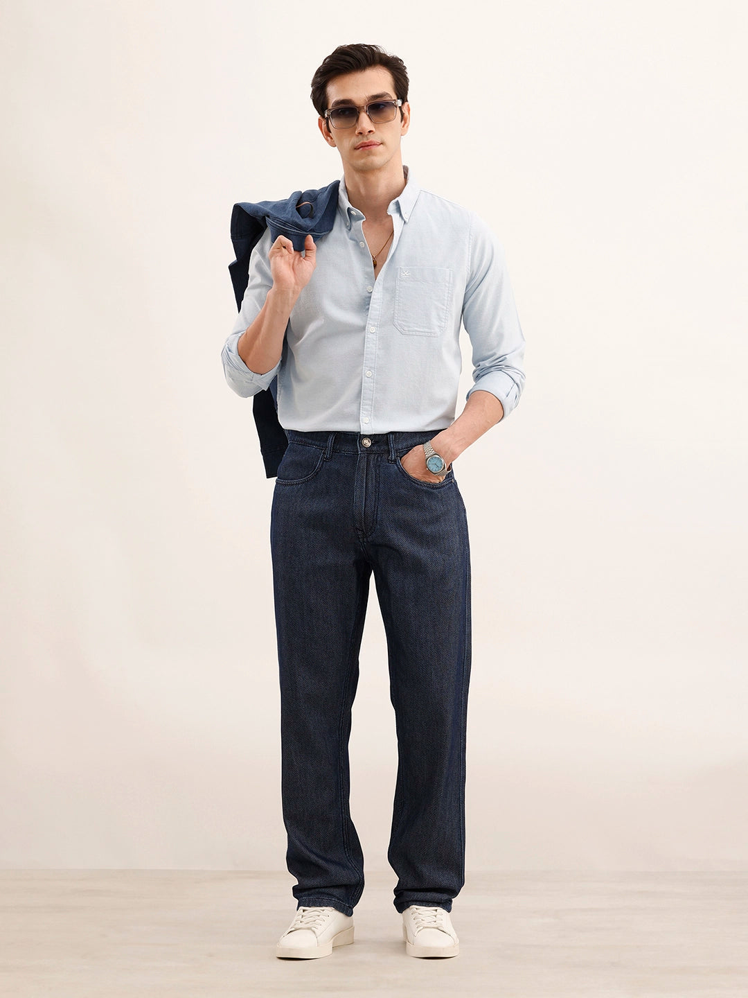 Anti Fit Denim Jeans | Dark Blue