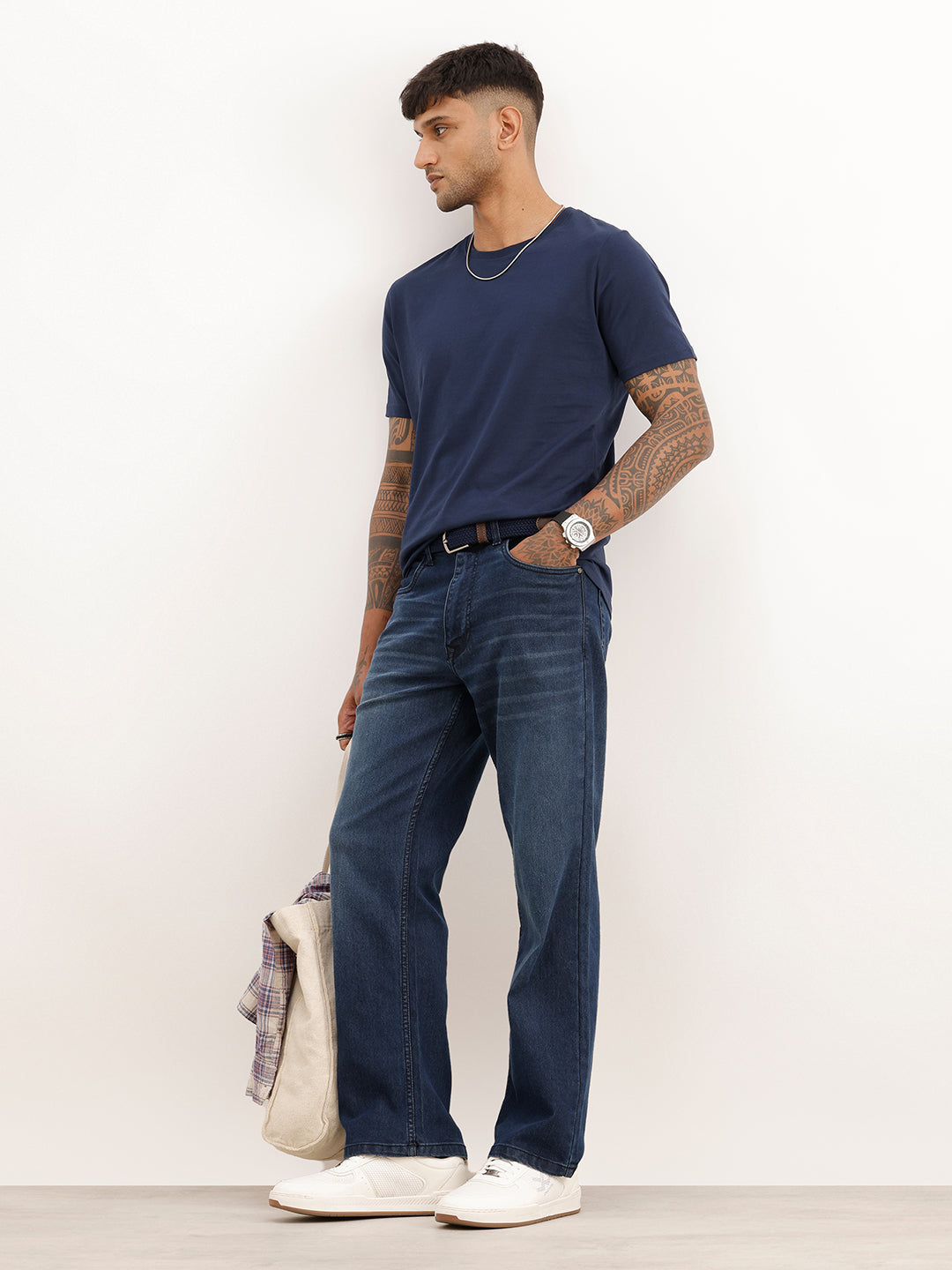 Core Basics Slim Fit T-Shirt | Essential  | Navy Blue