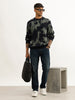 Classic AOP Knitted Full Sleeve T-Shirt | Olive