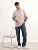 Oversized Raw Edge Back Printed T-Shirt | Pink