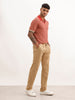 Solid Straight Fit Pleated Trouser | Khaki