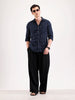 Classic Checkered Full Sleeve Shirt   |  Navy Blue